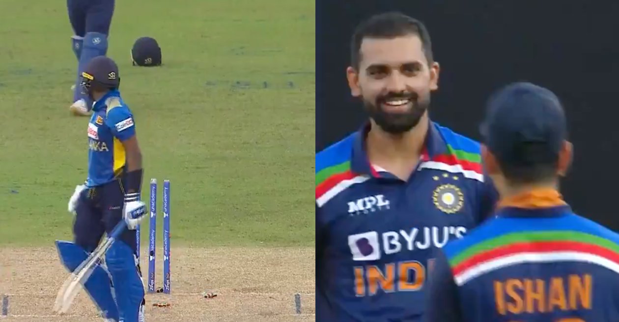 WATCH: Deepak Chahar outfoxes Wanindu Hasaranga with a slower delivery – SL vs IND 2021