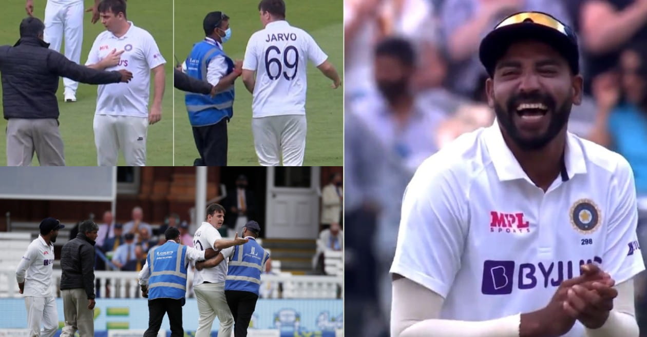 A fan invades England vs India match