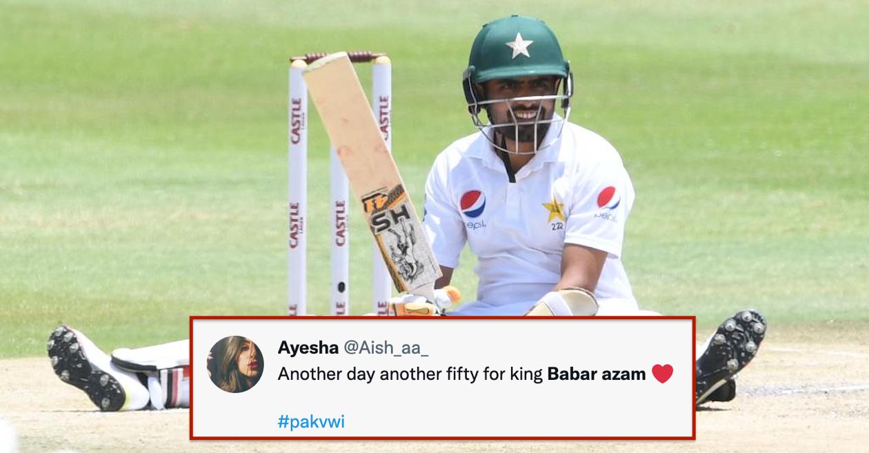 Twitter Reactions: Babar Azam keeps Pakistan hopes alive in first Test against West Indies