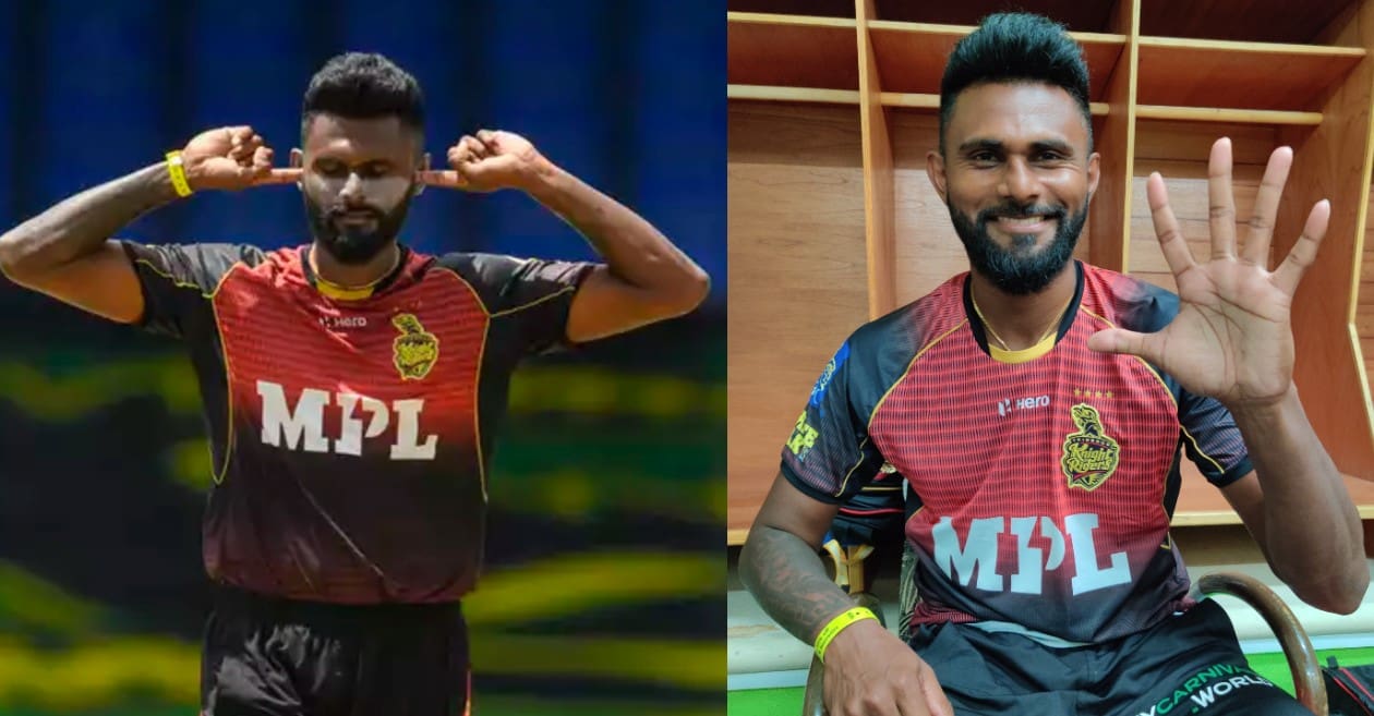 WATCH: Isuru Udana takes first five-wicket haul of CPL 2021 for Trinbago Knight Riders