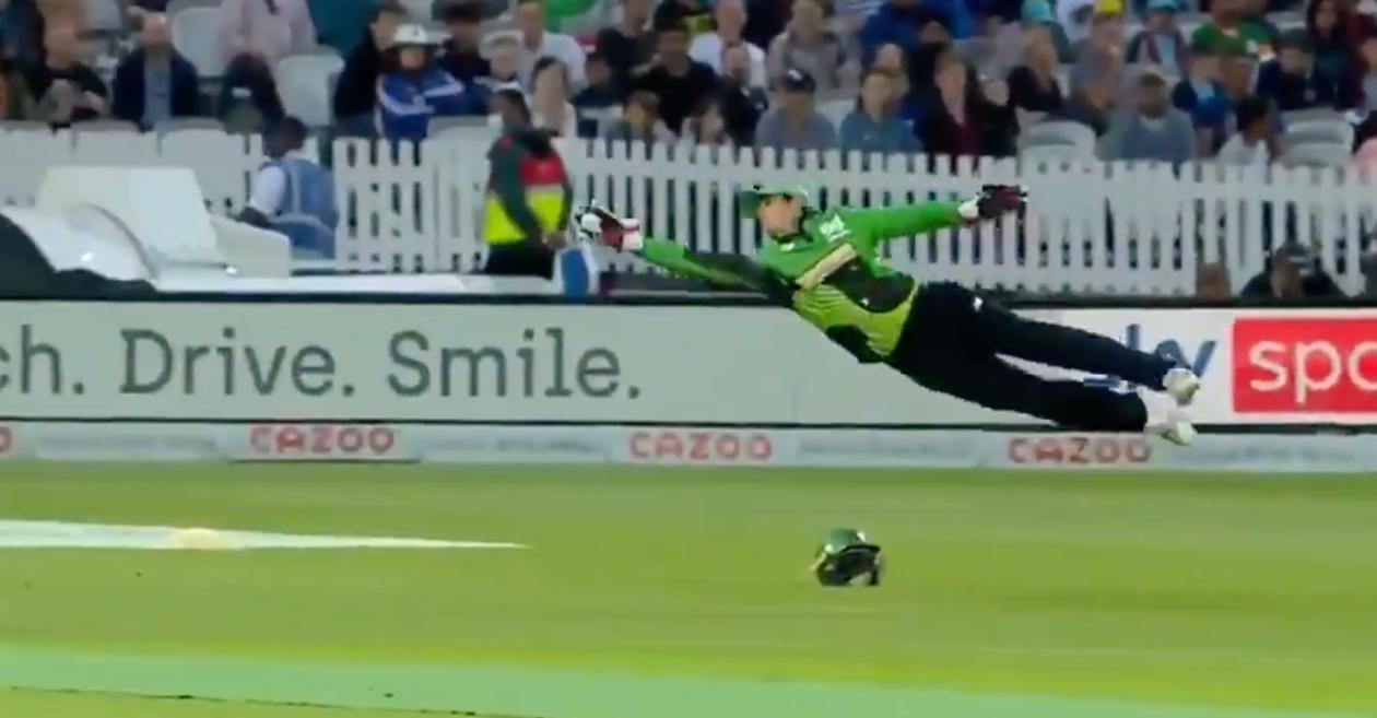 WATCH: Quinton de Kock takes a jaw-dropping catch to dismiss Josh Inglis in The Hundred