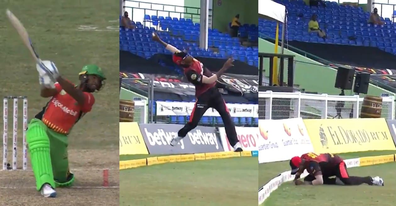 WATCH: Akeal Hosein plucks a one-handed blinder to dismiss Nicholas Pooran in CPL 2021