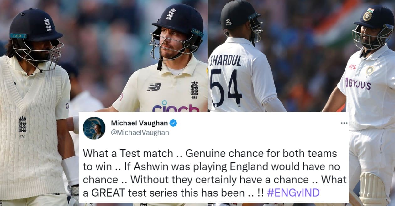 Twitter reactions: England openers hold fort after Shardul-Pant help India set 368 runs target in Oval Test