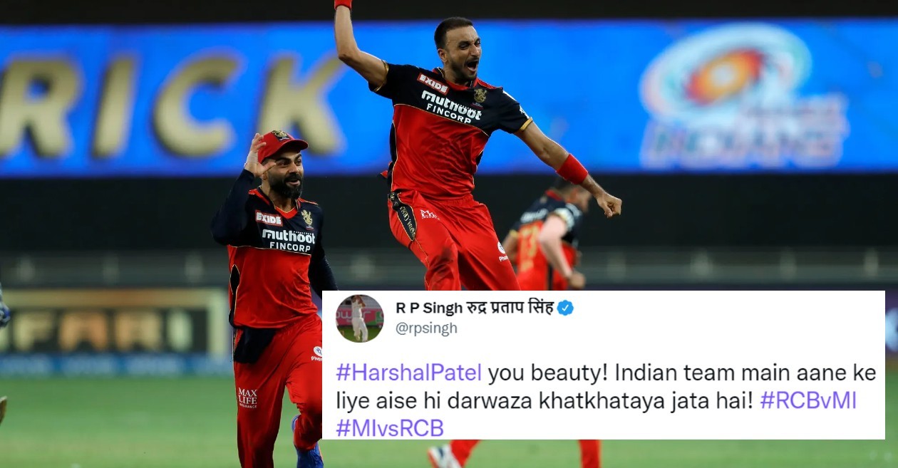 Twitter reactions: Harshal Patel’s magnificent hat-trick propels RCB to stunning win over MI