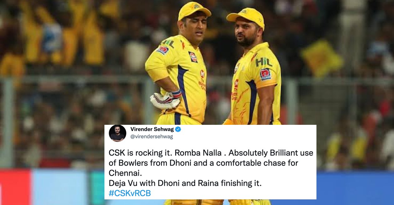 Twitter Reactions: CSK thrash RCB by 6 wickets; inch closer to IPL 2021 playoffs