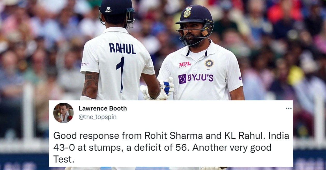 Twitter reactions: Rohit Sharma, KL Rahul start strong as India aim to trim England’s lead