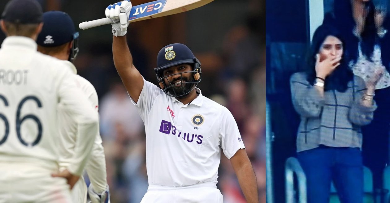 ENG vs IND: Ritika Sajdeh sends a flying kiss to Rohit Sharma after India opener hits century in Oval Test