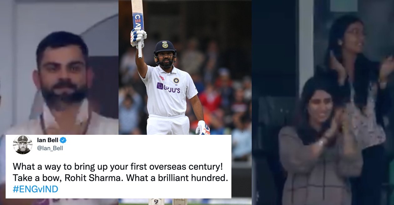 ENG vs IND: Twitter erupts as Rohit Sharma completes his first overseas Test century with a sixer