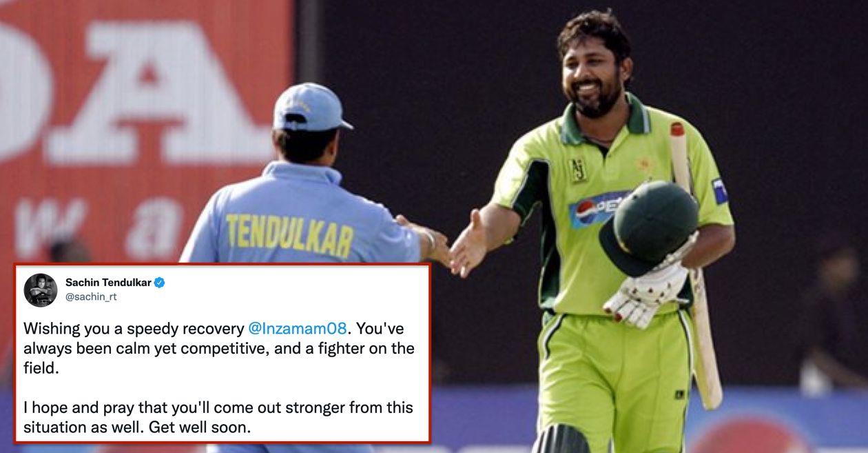 Sachin Tendulkar, Shoaib Akhtar lead well wishes for Inzamam-ul-Haq after the latter suffers a heart attack