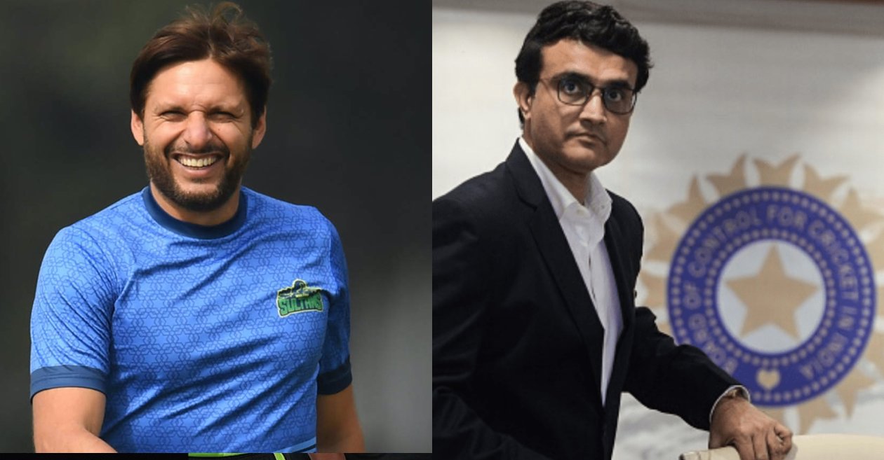 Shahid Afridi, BCCI President Sourav Ganguly