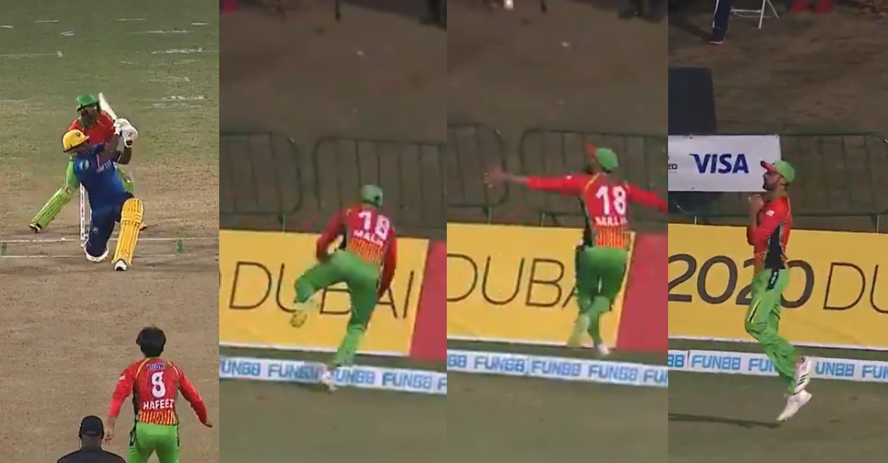 WATCH – Shoaib Malik takes a splendid catch on the boundary line to dismiss Johnson Charles in CPL 2021