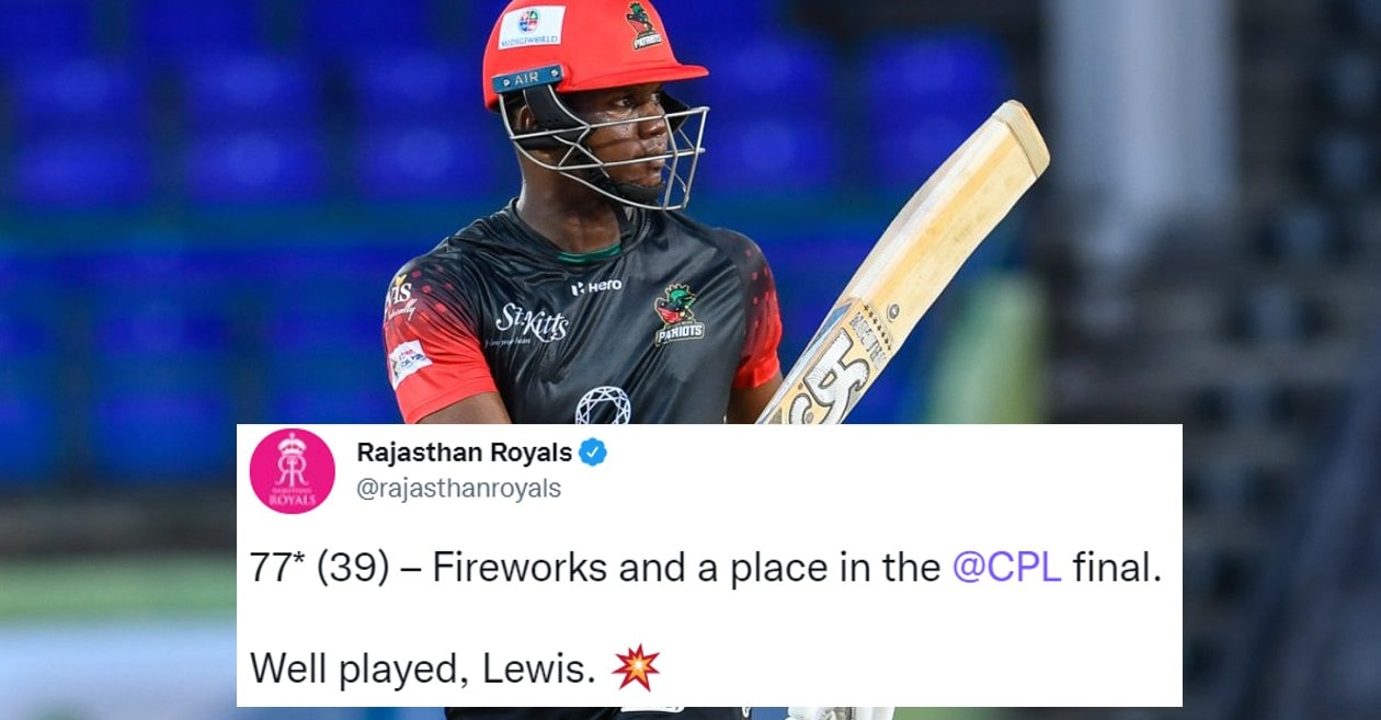 Twitter reactions: Evin Lewis’ stunning batting powers St Kitts and Nevis Patriots to final of CPL 2021