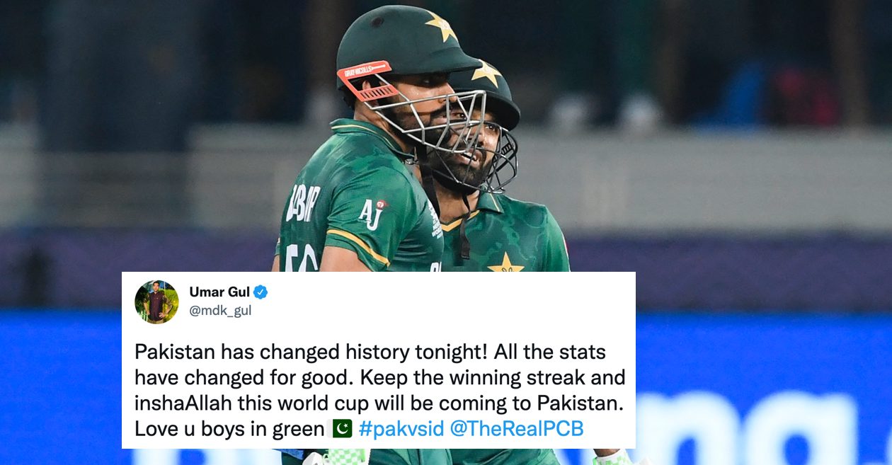 Twitter erupts as Pakistan halts their T20WC losing streak to India with thumping 10-wicket win in Dubai