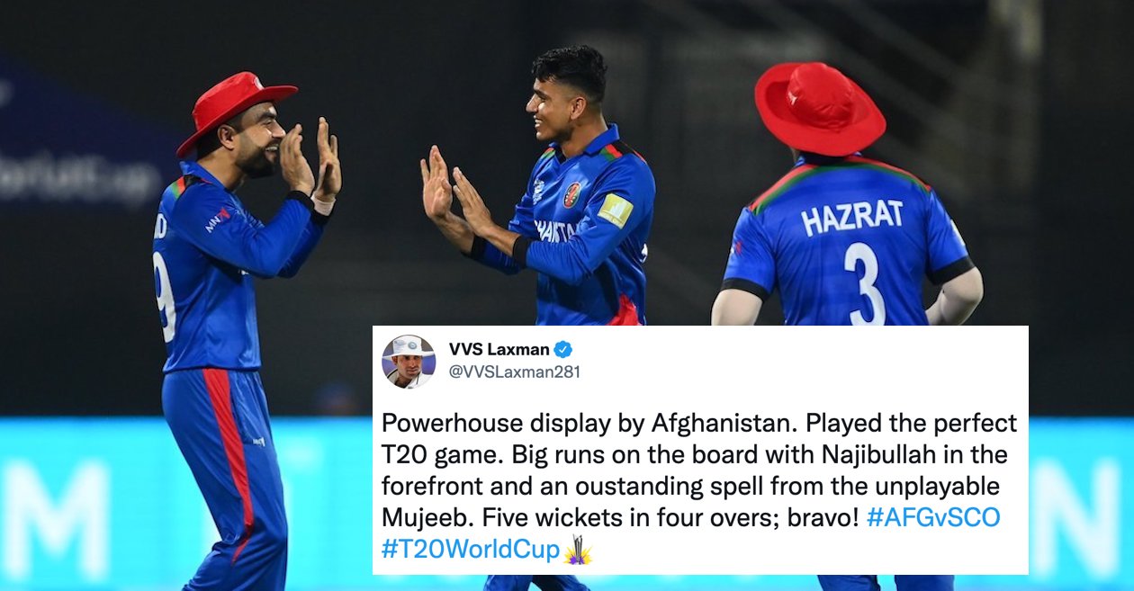 T20 World Cup: Mujeeb Ur Rahman, Rashid Khan run riot with the ball as Afghanistan humiliate Scotland – Twitter Reactions