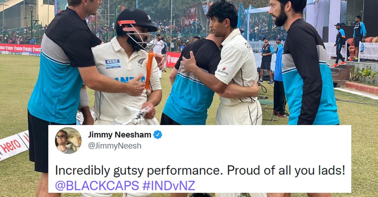 Twitter reactions: Ajaz Patel, Rachin Ravindra help New Zealand earn a draw in the Kanpur Test