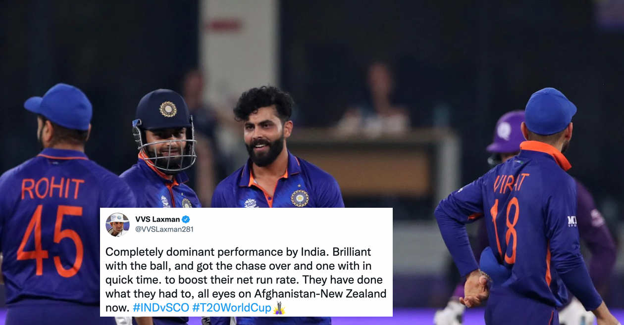 Twitter Reactions: India roll Scotland for 85 before reaching the target in 6.3 overs – T20 World Cup 2021