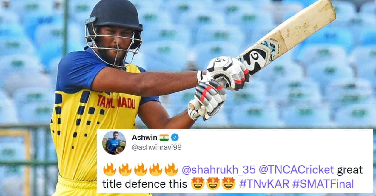 Twitter erupts as Shahrukh Khan’s last-ball six takes Tamil Nadu to a thrilling win in SMAT final