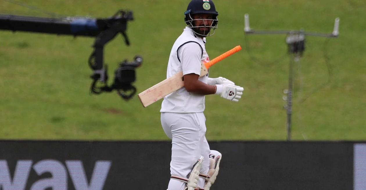 Cheteshwar Pujara was dismissed on a golden duck on Day 1 of 1st Test