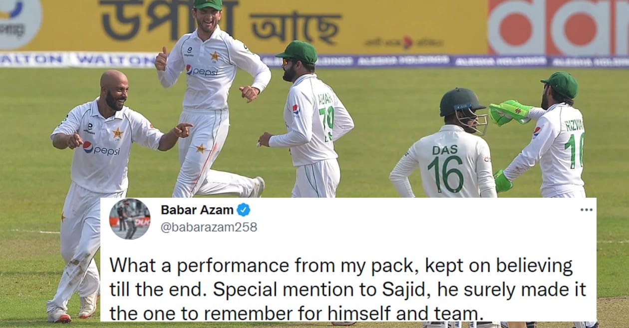 Twitter reactions: Sajid Khan shines in second Test as Pakistan whitewash Bangladesh