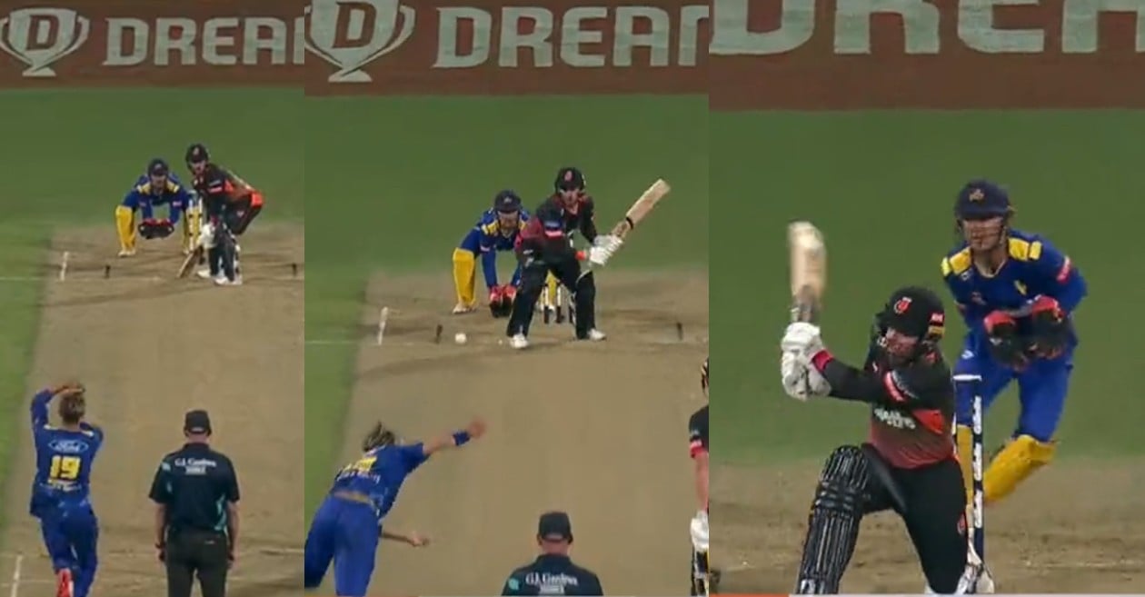 WATCH- Northern Knights’ Peter Bocock smacks a stunning switch-hit six in Super Smash