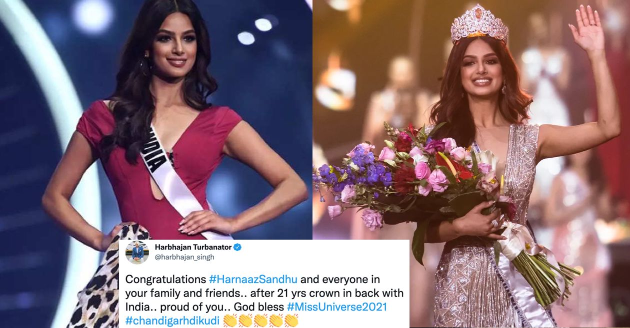 Harbhajan Singh, Ridhima Pathak & others congratulate Harnaaz Sandhu on winning Miss Universe 2021 crown