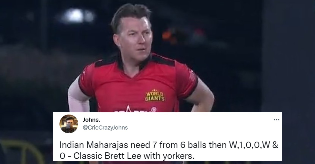 Brett Lee stuns India Maharajas in Legends League Cricket 2022