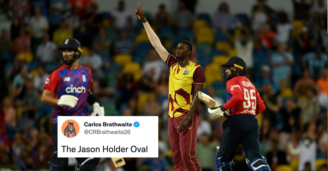 Twitter goes berserk as Jason Holder picks up a double-hattrick in West Indies series win over England