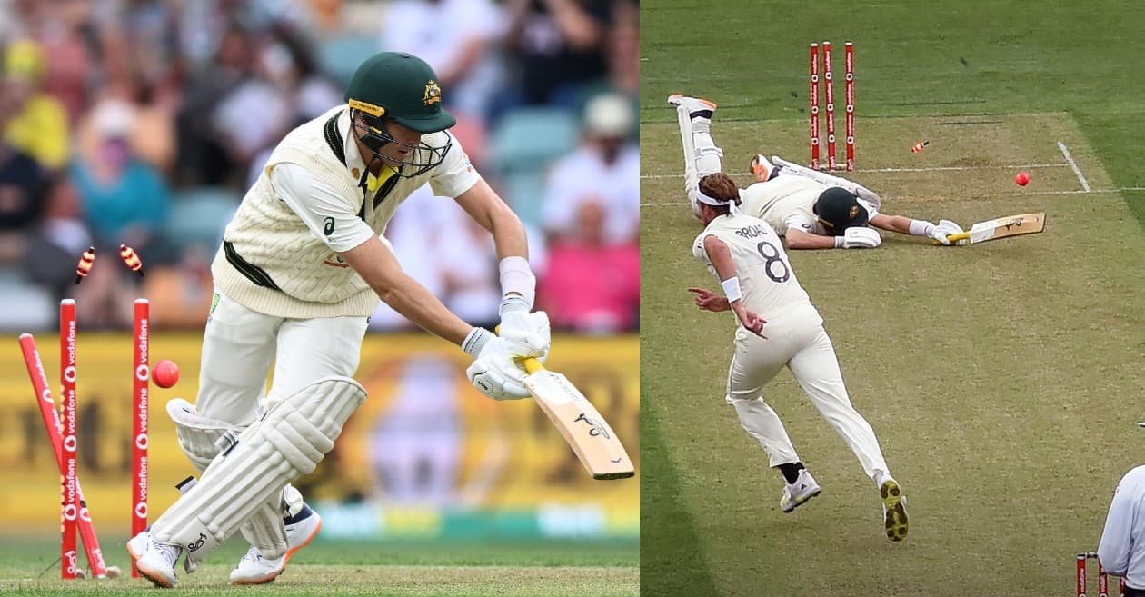 Marnus Labuschagne loses his wicket in a weirdest manner in Hobart Test