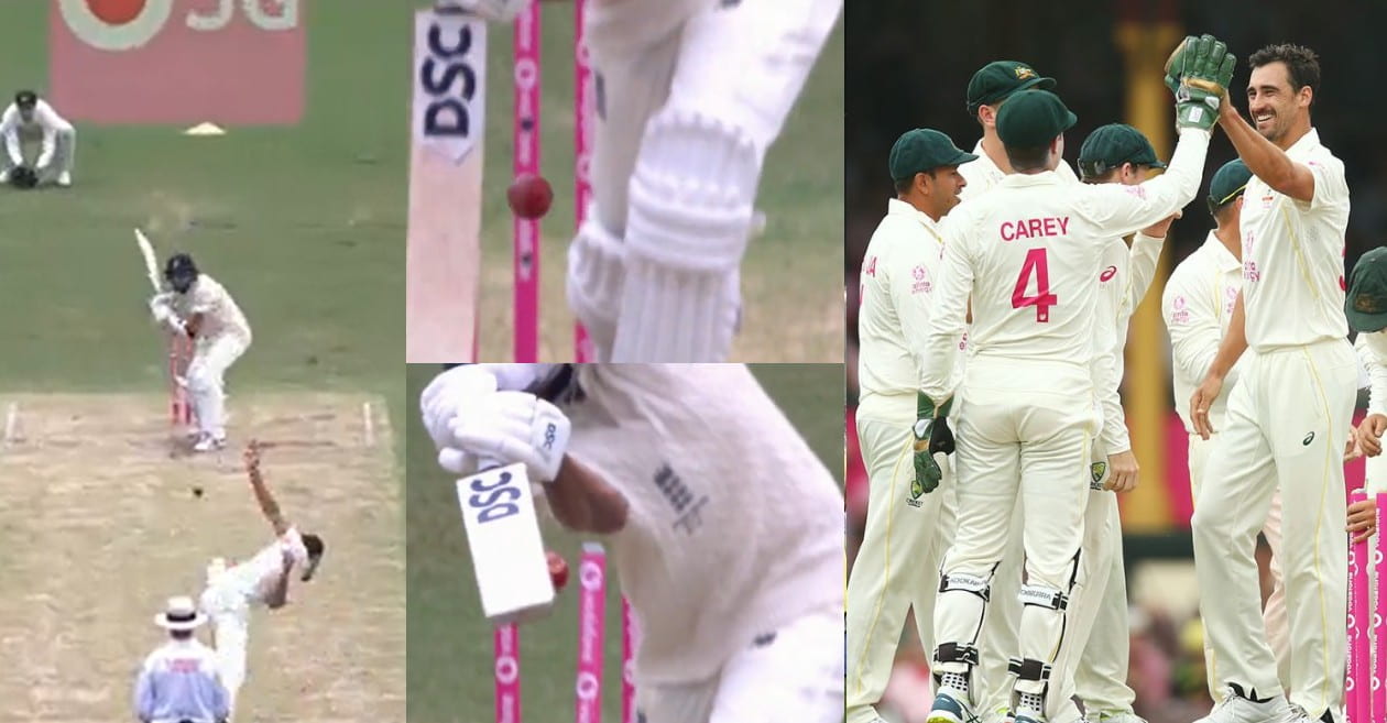 WATCH: Mitchell Starc shatters Haseeb Hameed’s stumps with a ripping inswinger on Day 3 of Sydney Test