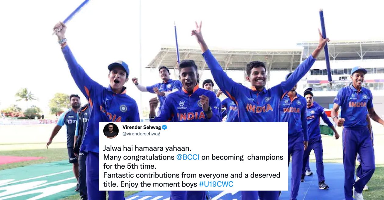 Cricket Fraternity Erupts As India Beat England In The 22 Icc U 19 World Cup Final Crickettimes Com