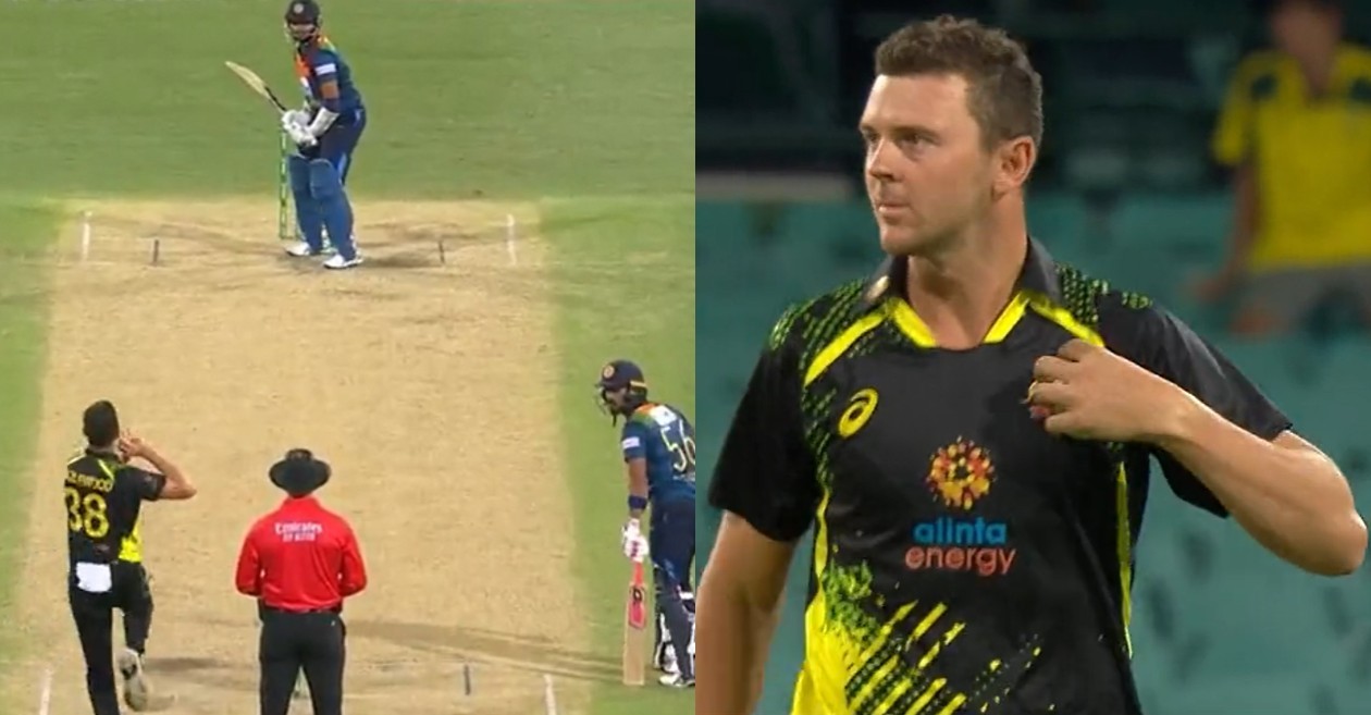 WATCH: Josh Hazlewood delivers excellent Super Over as Australia pip Sri Lanka in 2nd T20I