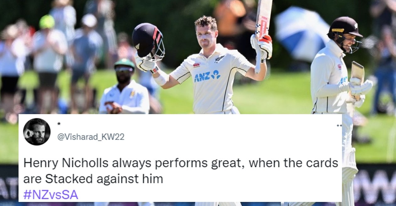 New Zealand on top after Henry Nicholls century