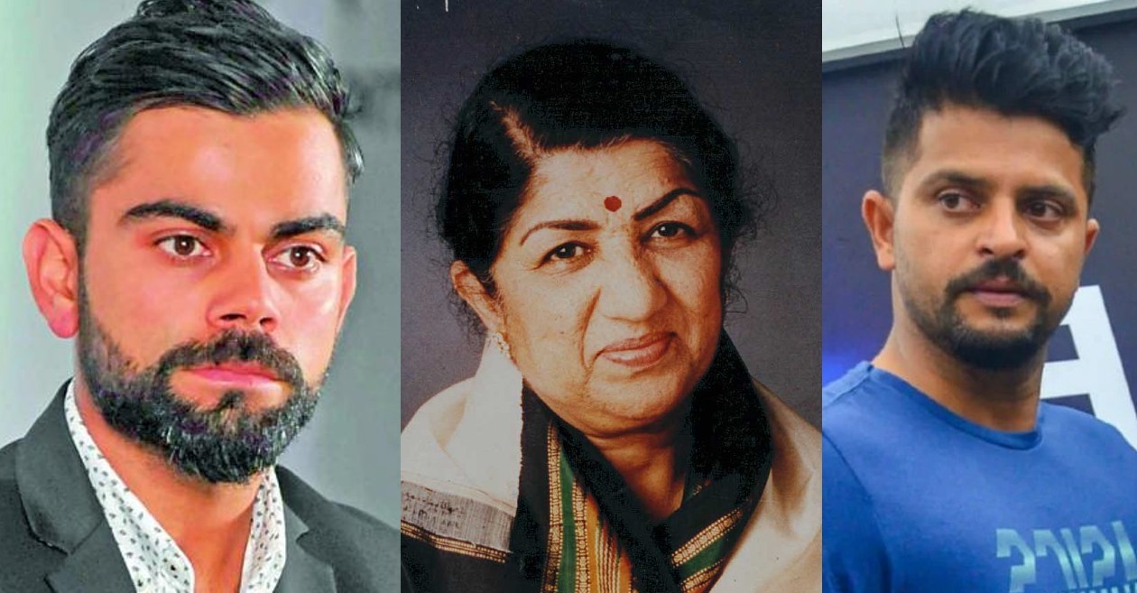 Virat Kohli, Lata Mangeshkar, Suresh Raina