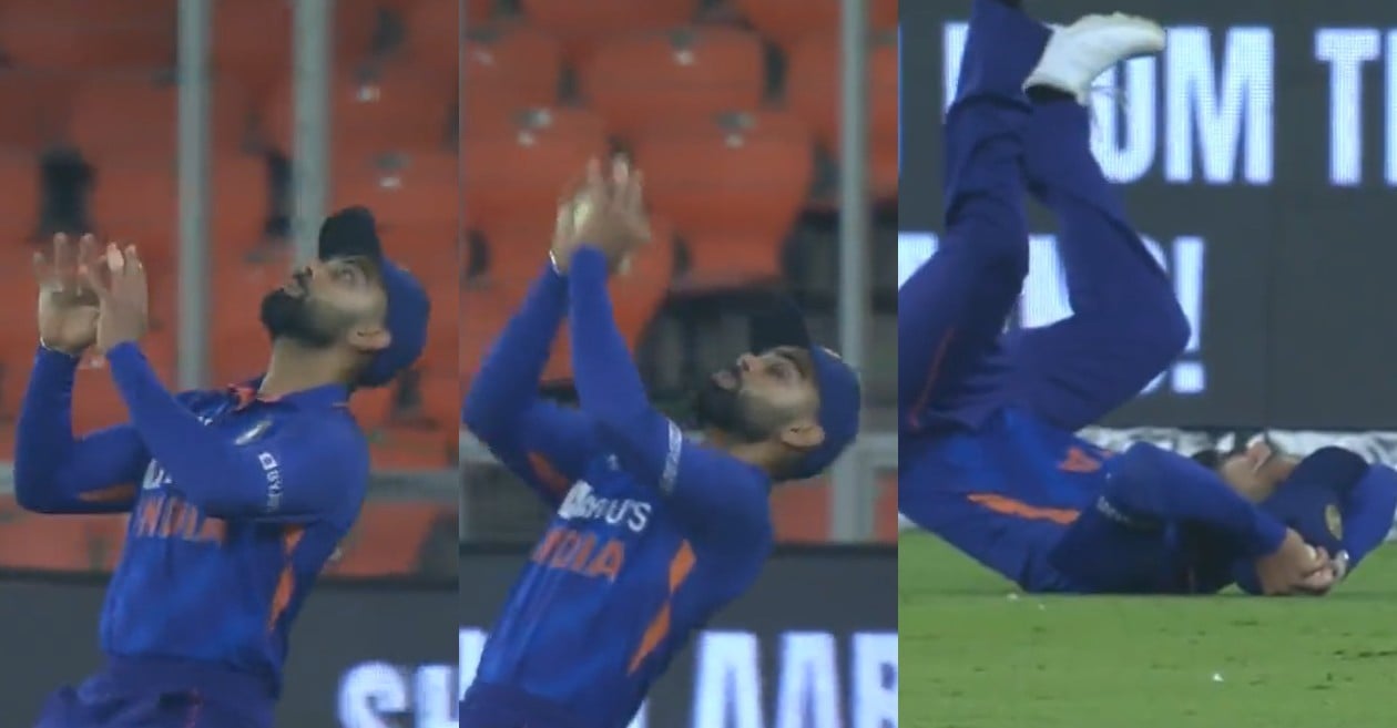 Virat Kohli takes a brilliant catch in 2nd ODI