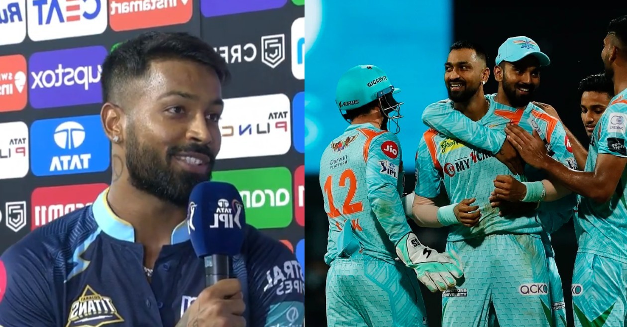 IPL 2022: Hardik Pandya reacts to being dismissed by brother Krunal Pandya in GT vs LSG match