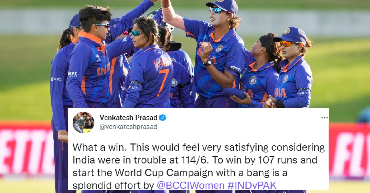 Twitter reactions: India steamroll Pakistan in a one-sided contest at the 2022 Women’s World Cup