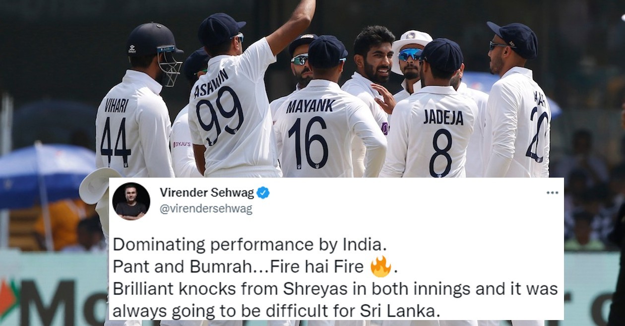 India beat Sri Lanka in Bengaluru Test