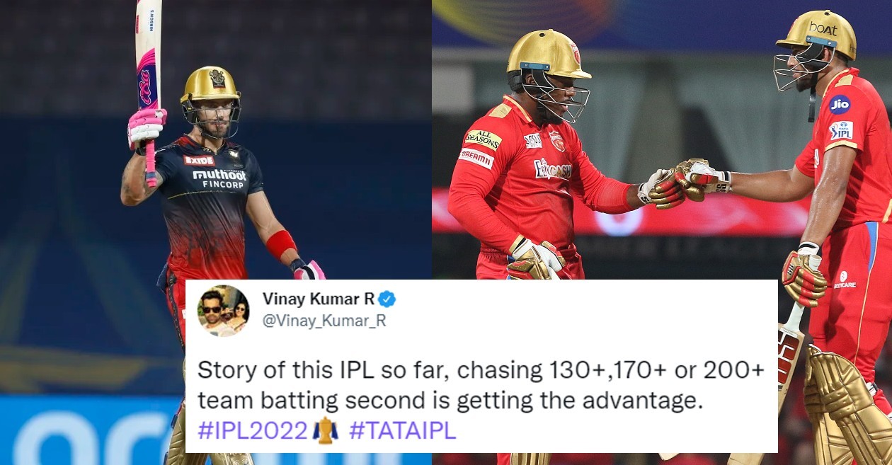 Twitter reactions: Faf du Plessis’ knock goes in vain as PBKS beat RCB in a high-scoring thriller at IPL 2022