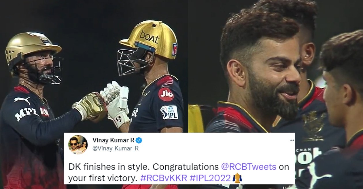 Twitter reactions: Royal Challengers Bangalore pip Kolkata Knight Riders in a last-over thriller at IPL 2022