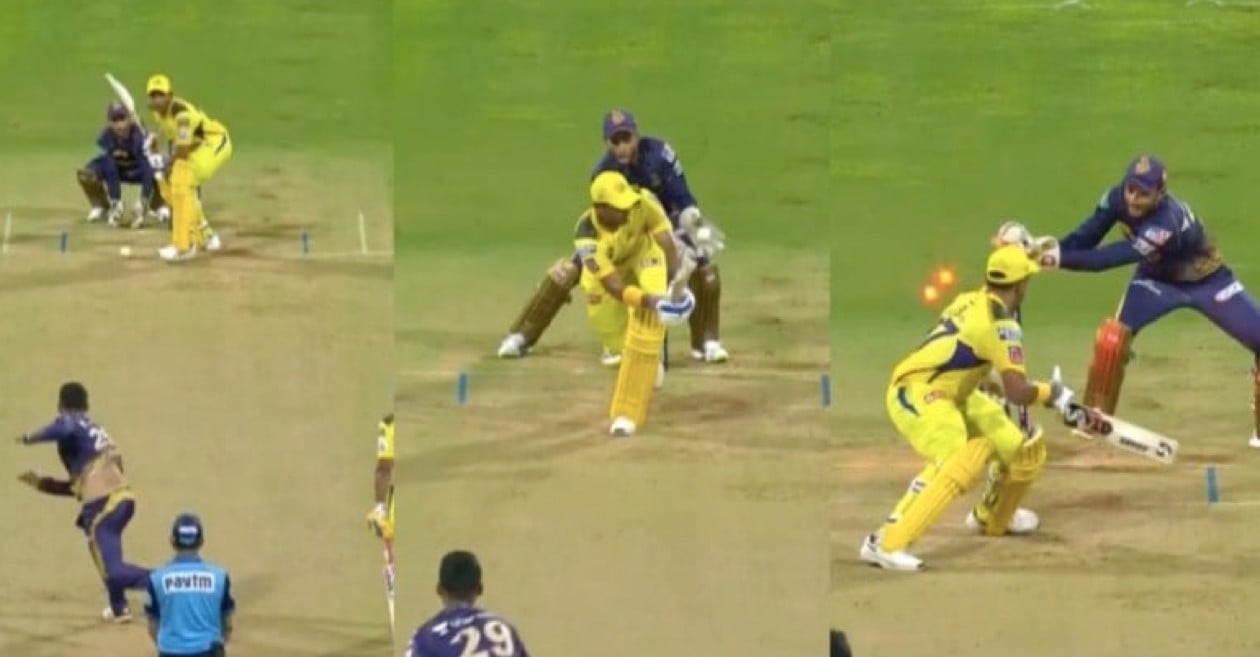 Robin Uthappa stumping by Sheldon Jackson