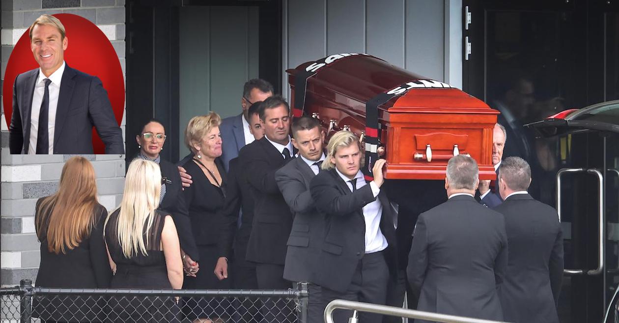 Shane Warne’s family and friends bid farewell to the Aussie legend at private funeral in Melbourne