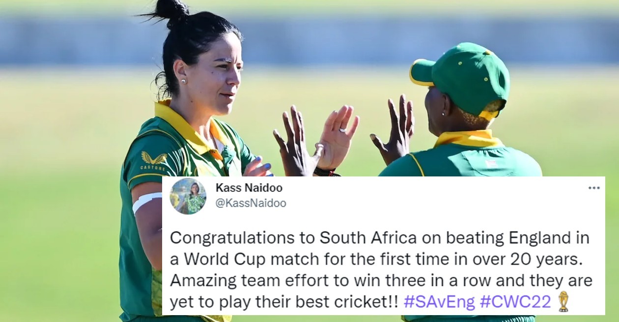 Twitter reactions: Marizanne Kapp steers South Africa to thrilling win over England in Women’s World Cup