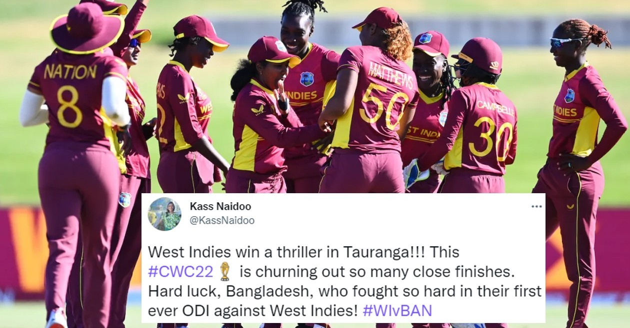 West Indies beat Bangladesh in Women's World Cup