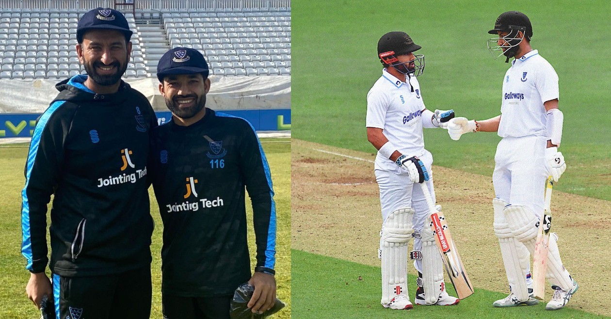 Cheteshwar Pujara, Mohammad Rizwan make their debut for Sussex