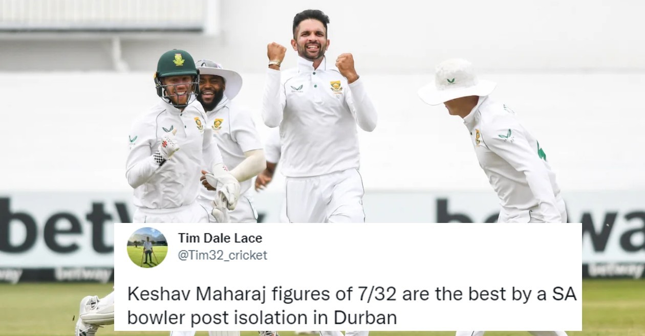 Twitter reactions: Keshav Maharaj’s stunning 7-fer helps South Africa crush Bangladesh in Durban Test