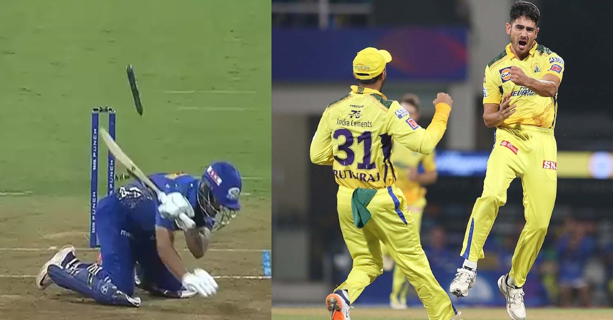 IPL 2022 [WATCH]: Mukesh Choudhary cleans up Ishan Kishan with a toe-crushing yorker in MI vs CSK clash