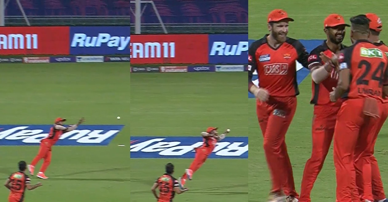 IPL 2022 – WATCH: Rahul Tripathi takes a one-handed blinder to dismiss Shubman Gill in SRH vs GT clash