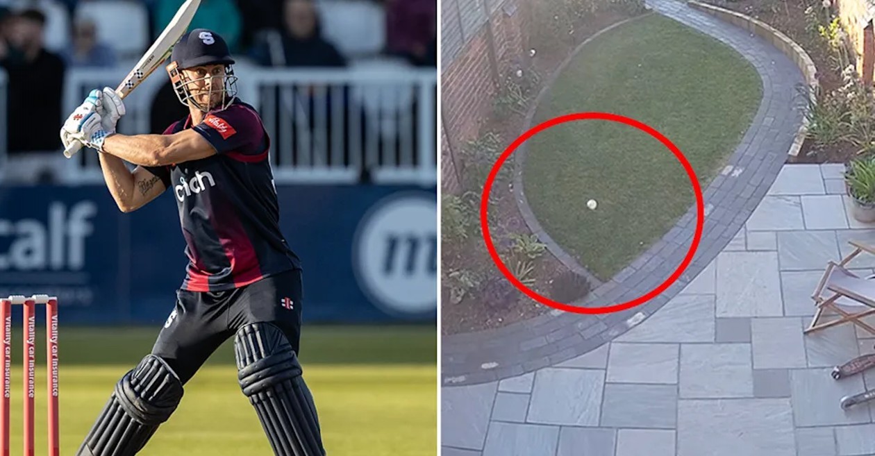 WATCH: Chris Lynn launches a massive six into a resident’s backyard in T20 Blast 2022