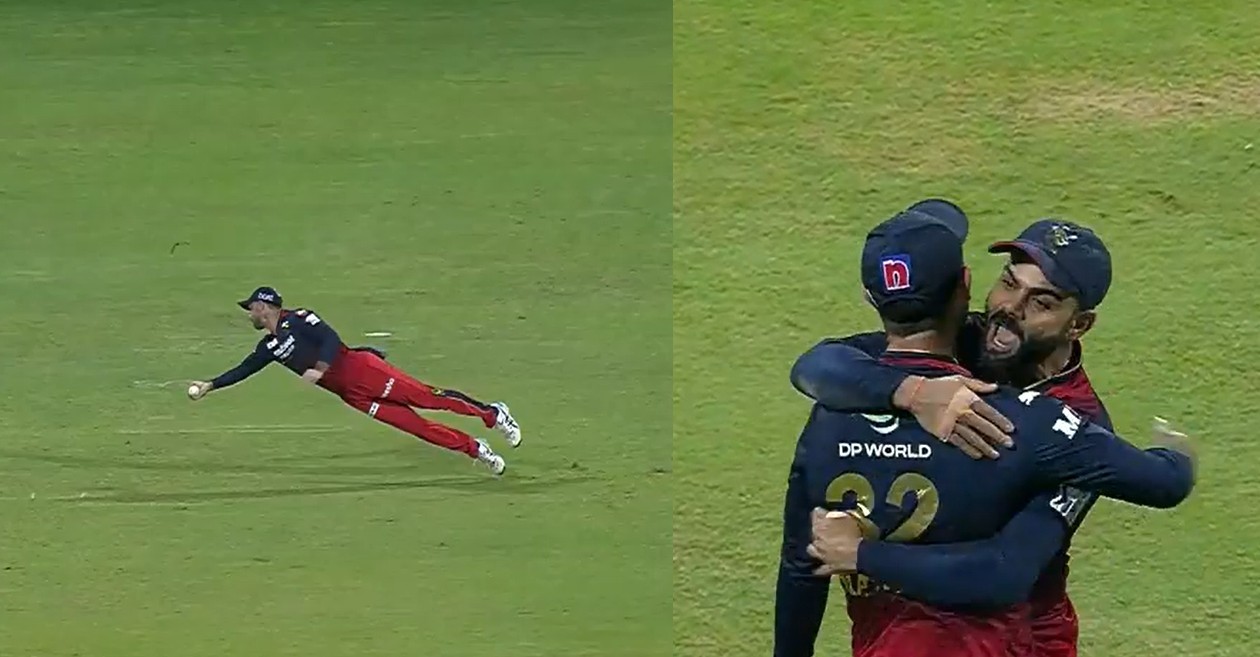 Glenn Maxwell takes a blinder in RCB vs GT clash