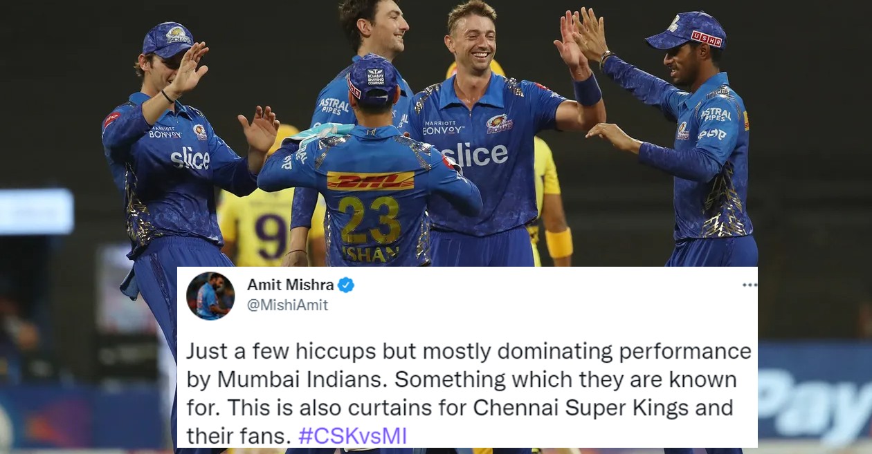 Twitter reactions: Bowlers sizzle as MI knock defending champions CSK out of playoffs race at IPL 2022